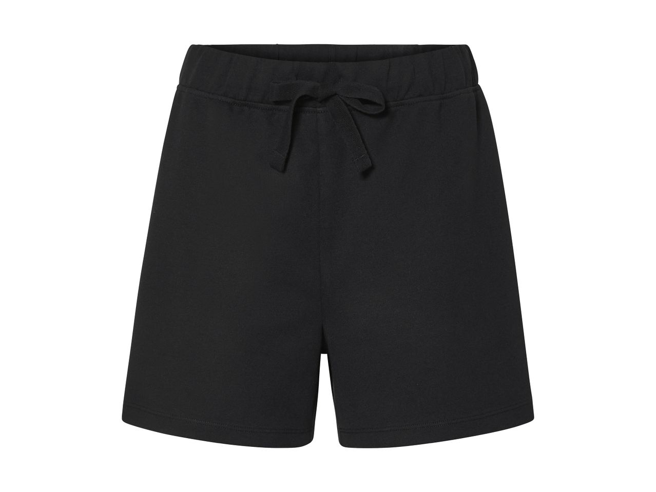 Enkel sorte sweatshorts med snøre i taljen.