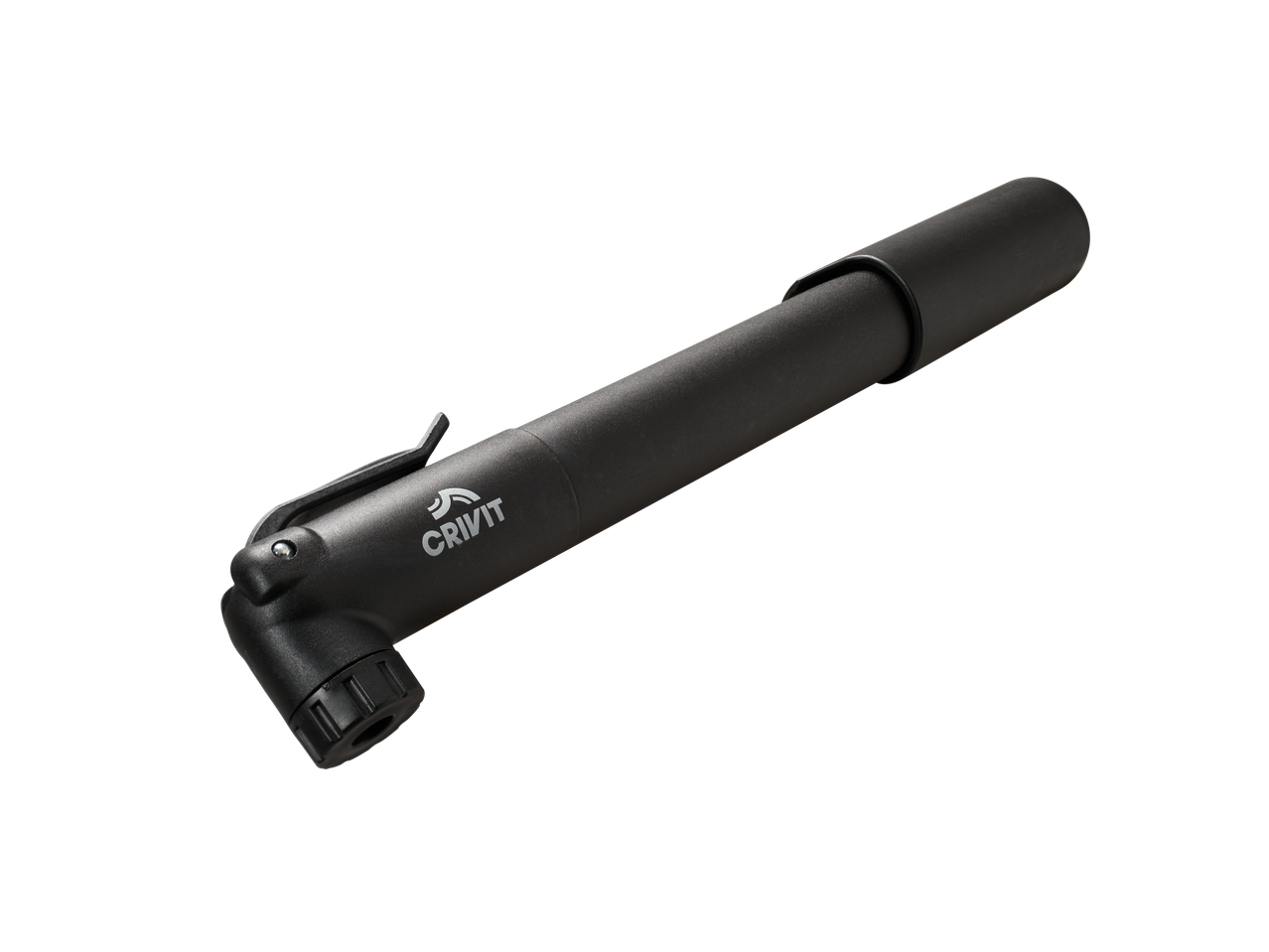 Bomba de bicicleta Crivit preta.