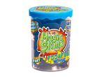A jar of blue Magic Slime putty modeling compound.
