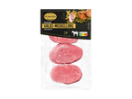 Frische Kalbs-Medaillons zum Braten in einer Verpackung mit Nutri-Score A