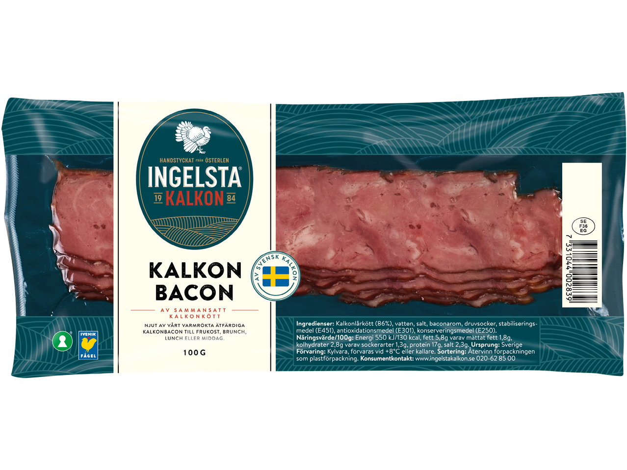Ingelsta Kalkon Bacon-paket.
