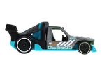 Hot Wheels toy truck with teal accents and Japanese text