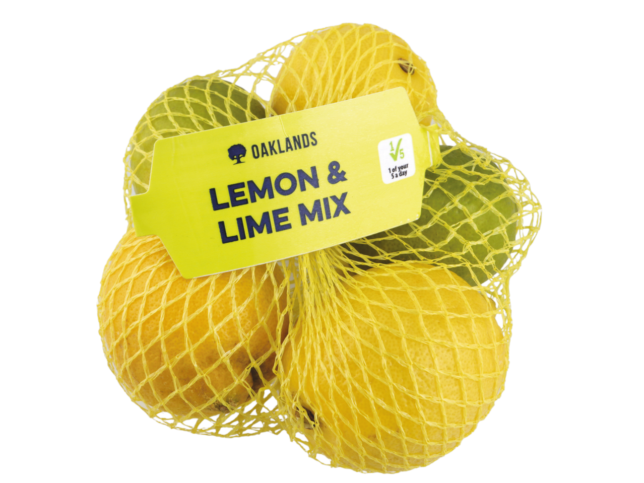 Oaklands lemon & lime mix in a net bag.