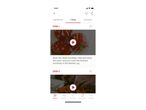 A mobile app displaying a recipe with video steps for preparing food.