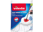 Vileda Easy Wring & Clean Refill, 100% microfibre mop head, removes over 99% bacteria.