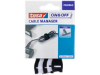 Tesa ON&OFF Cable Manager cu cinci legături de cablu de 20cm x 12mm.