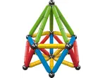 lupilu® magnetinis konstruktorius: spalvinga geometrinė figūra iš magnetinių lazdelių ir rutuliukų.
