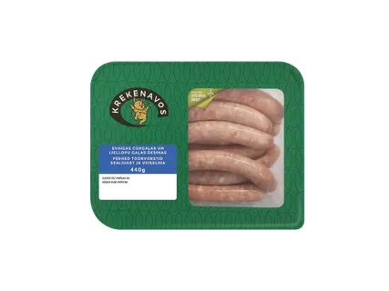 Šviežios kiaulienos ir jautienos dešrelės, 1 kg