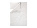 White duvet cover set with a pillowcase, featuring a subtle textured pattern.