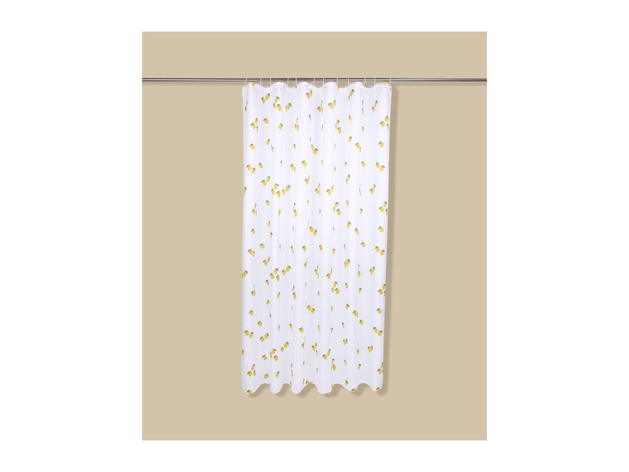Shower Curtain With Lemon Pattern