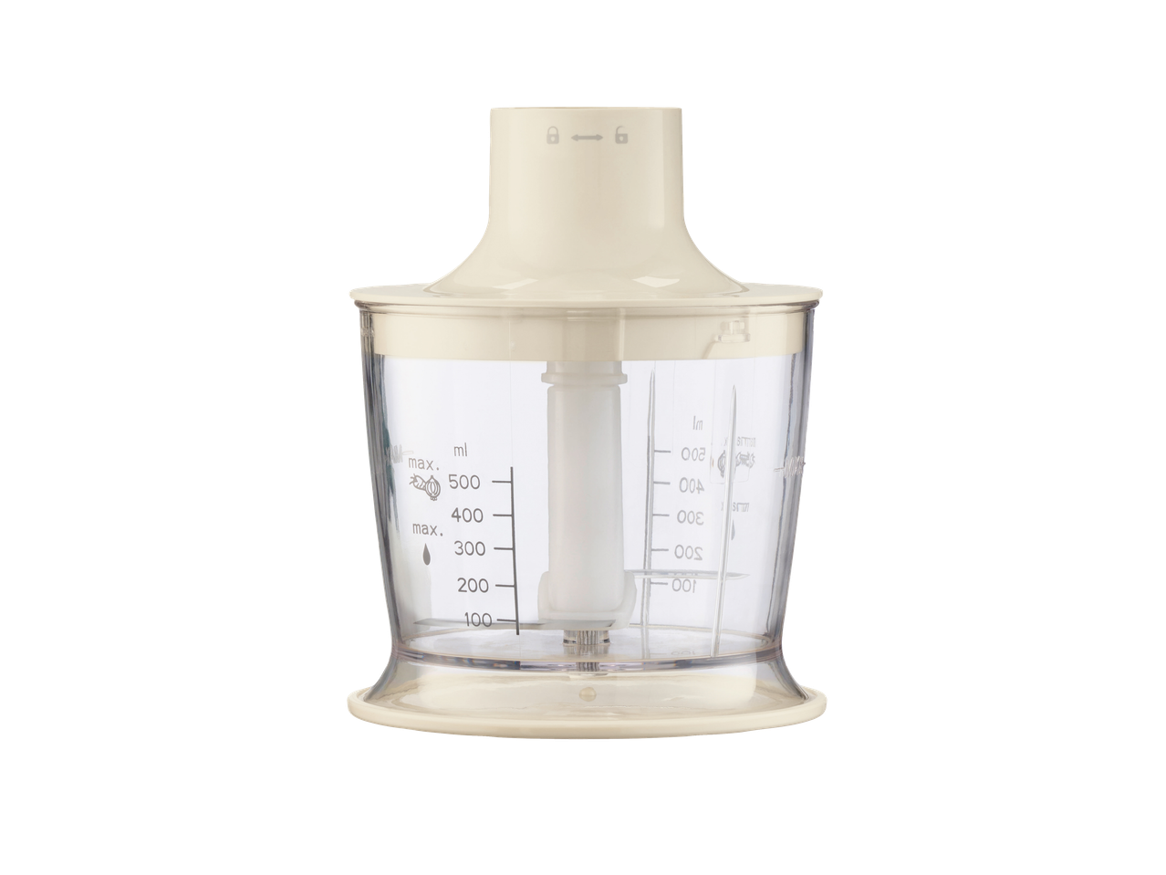 SILVERCREST® Hand Blender Set: Chopper attachment with measuring scale