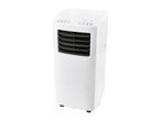 A white portable air conditioner unit.