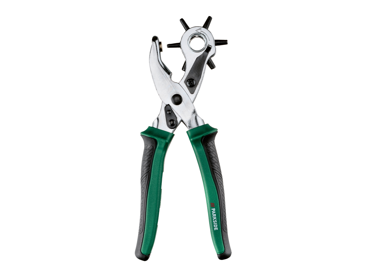 PARKSIDE augutangid roheliste ja mustade käepidemetega.