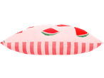 Livarno Water-Resistant Outdoor Cushion with watermelon slices and pink stripes
