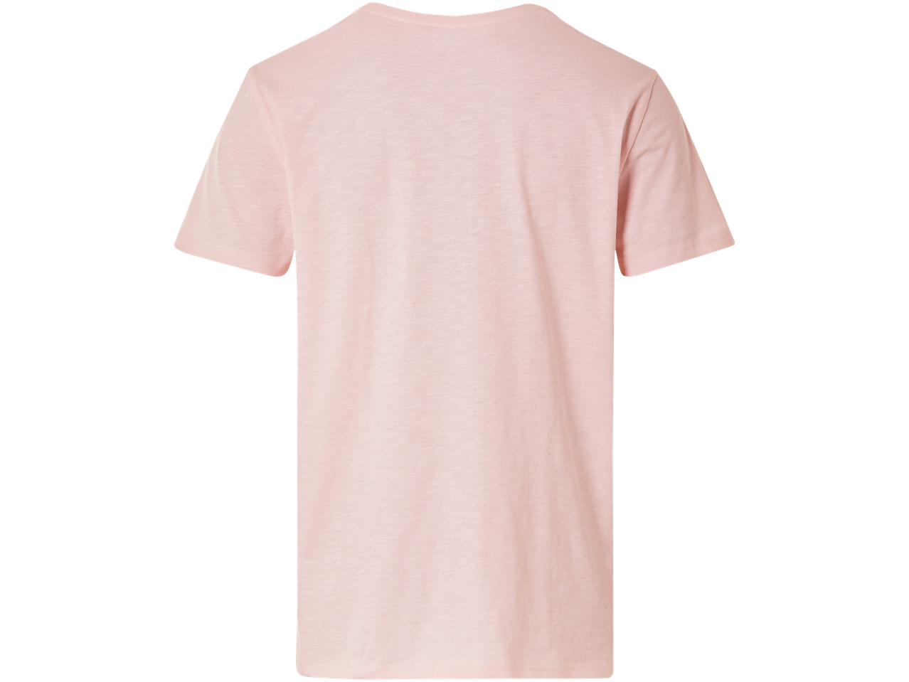 Rosa t-shirt med korta ärmar för män.