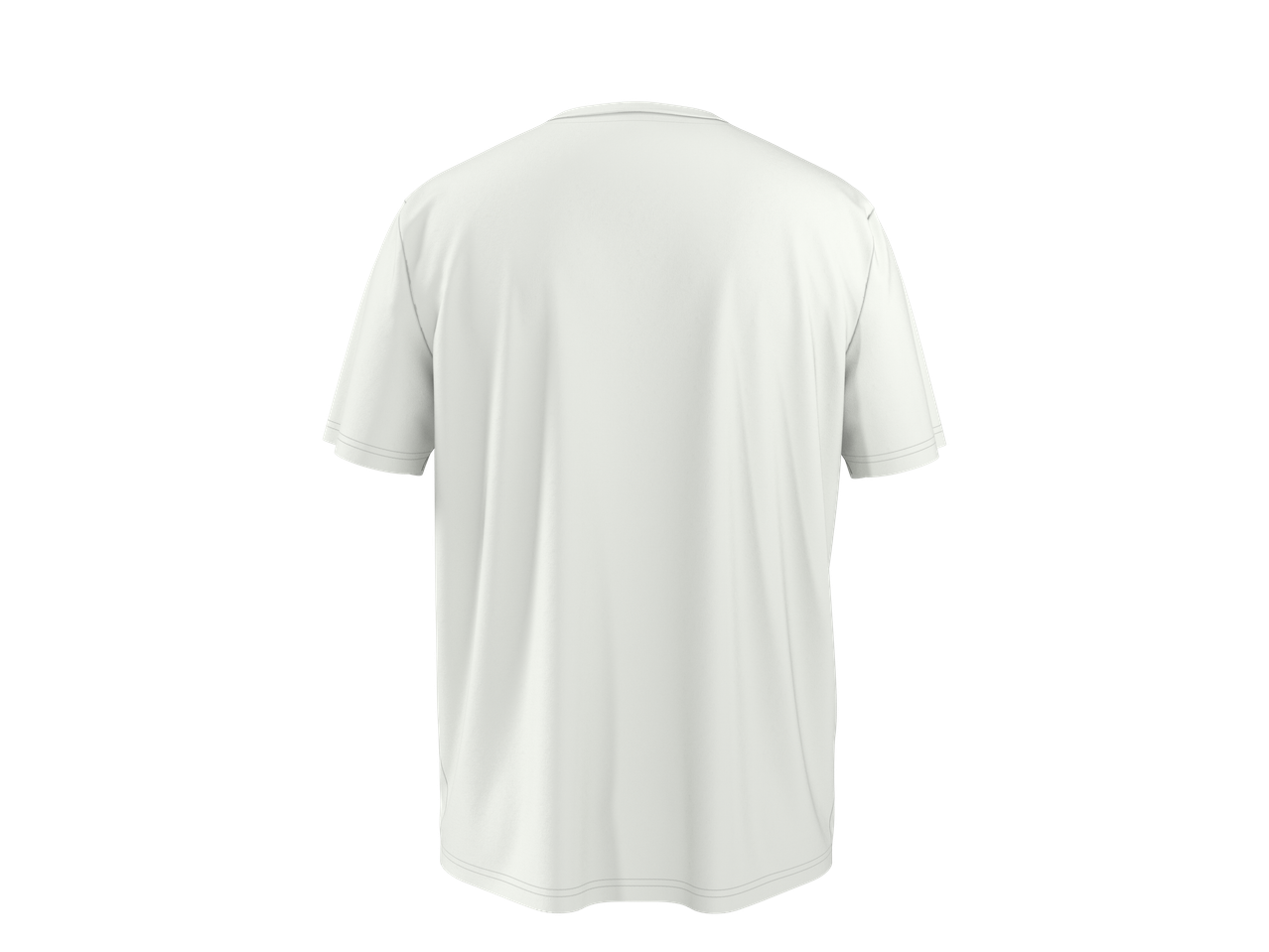 T-shirt branca masculina CRIVIT, vista traseira