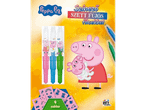 Peppa malacos fújós filctoll készlet sablonokkal