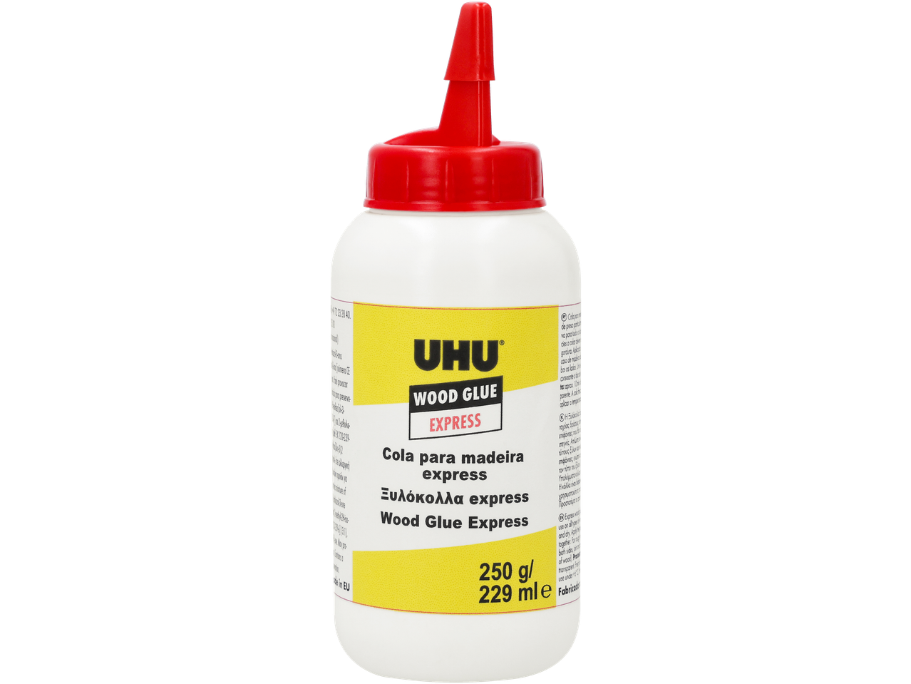 UHU Ξυλόκολλα Express, 250g/229ml κόλλα ξύλου.