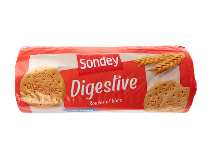 Biscuiți Sondey Digestive, sursă de fibre.