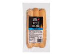 Grill Meister klasszikus hot-dog kolbászok vákuumcsomagolásban.