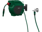 Parkside wall-mounted hose reel with two hoses.