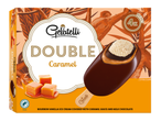 Gelatelli Double Caramel: Bourbon vanille-ijs, karamel en melkchocolade.