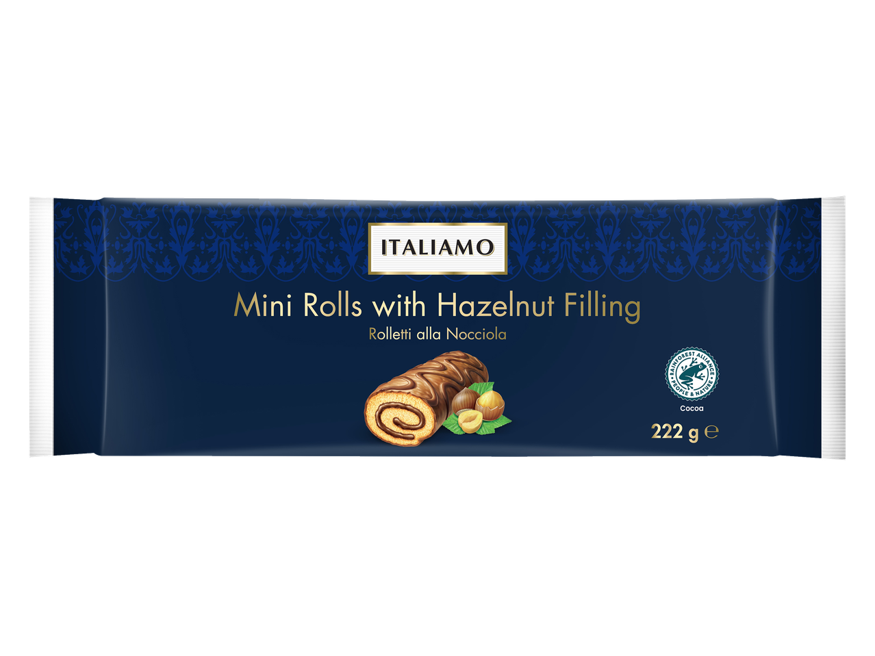 Mini Rolinhos com Recheio de Creme de Avelã