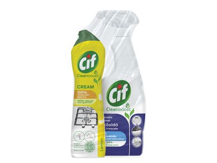 Vízkőoldó spray + citromillatú, folyékony súrolókrém