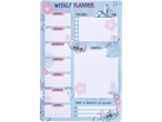 Stitch weekplanner met tropisch ontwerp.