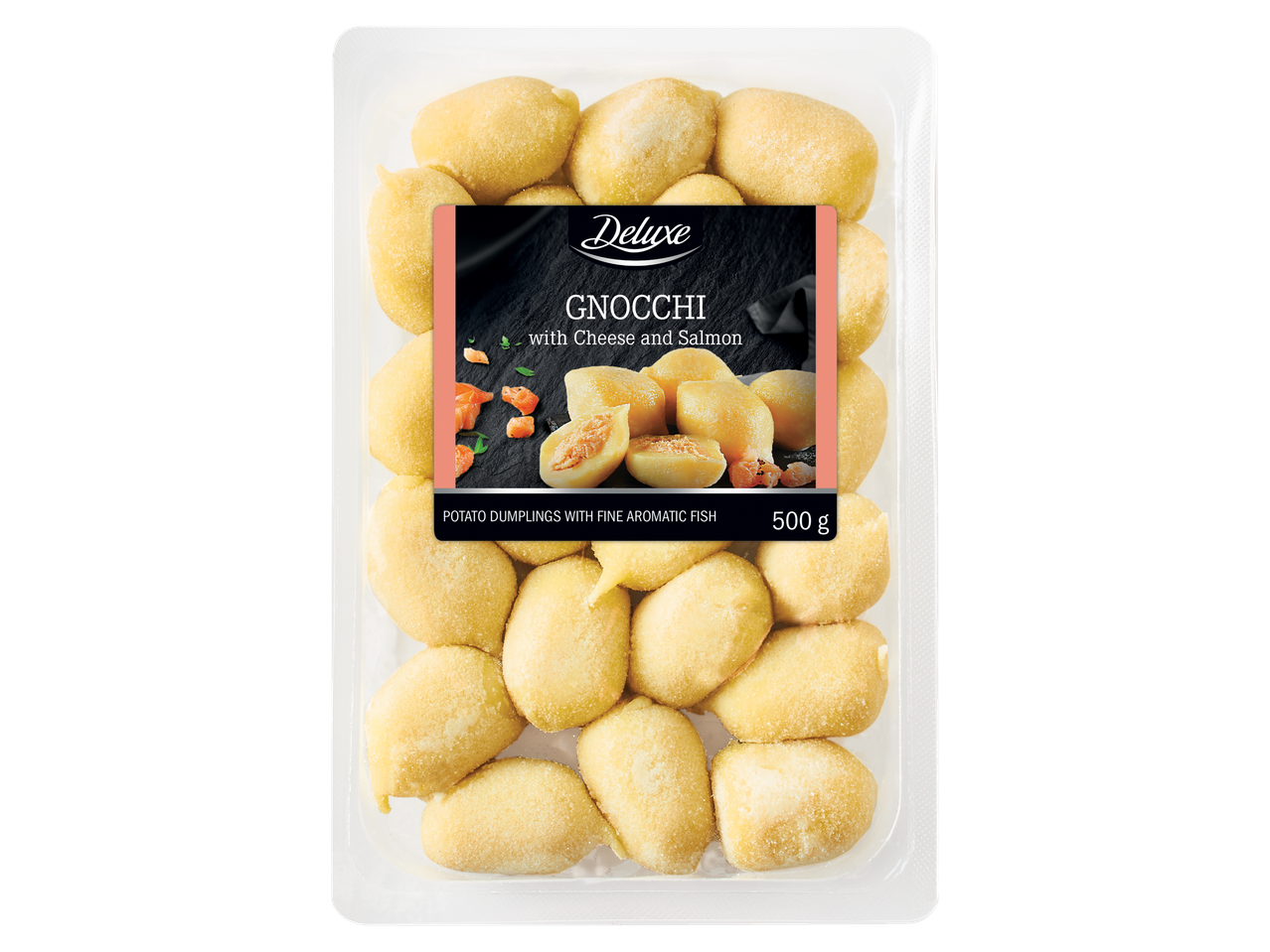 Gnocchi Deluxe com Queijo e Salmão (500g)