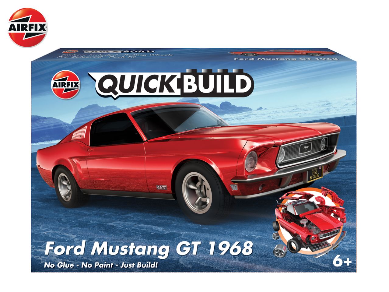 Ford Mustang GT 1968 Quickbuild Model Kit