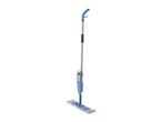 A spray mop with a long handle and rectangular cleaning head.