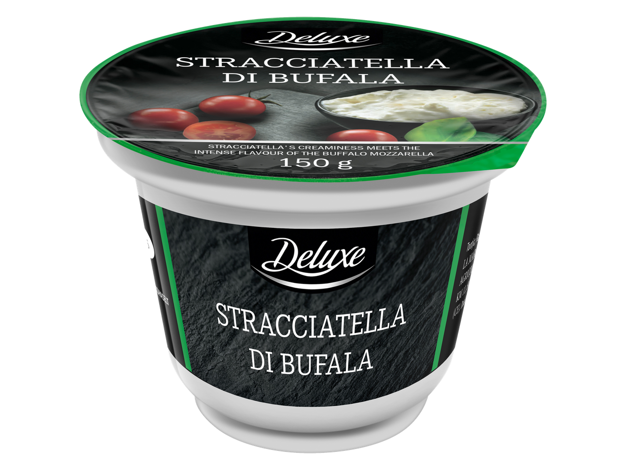 Deluxe Stracciatella di Bufala juust topsikeses.