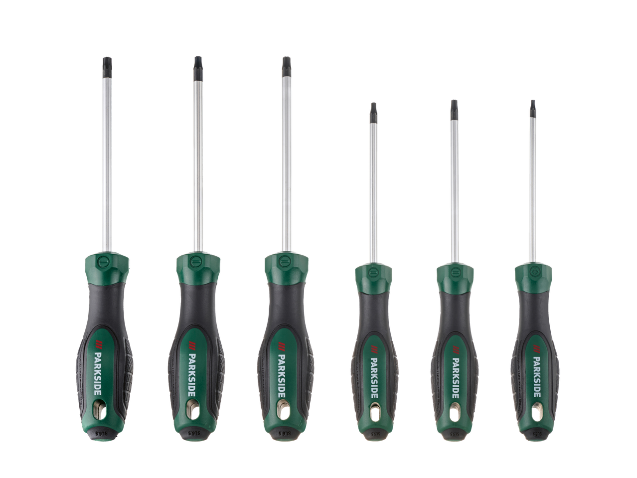 Parkside® set odvijača sa različitim veličinama i vrstama vrhova.