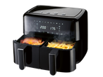 Fritadeira de ar quente Silvercrest 2600 W com frango e batatas fritas