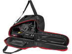 A Parkside Performance chainsaw in a carrying case with a shoulder strap.