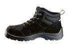 Black Safety boots with laces.