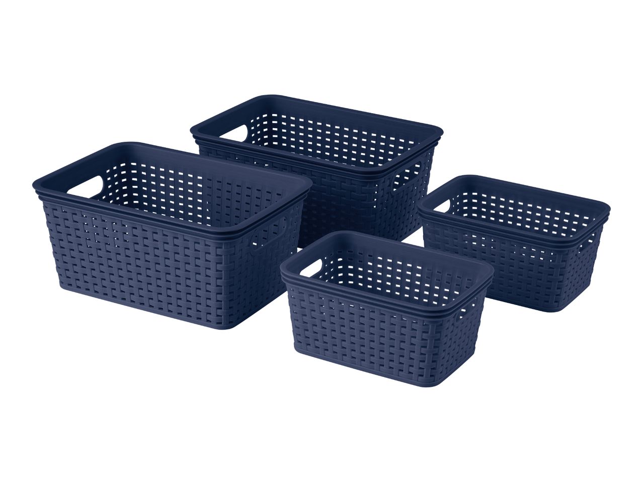 W5 Navy Storage Basket Set - Set of 4