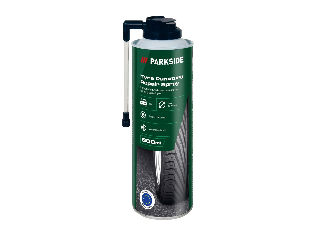 A can of Wurth chain lubricant spray with a flexible applicator.