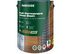 Кутия с боя Parkside PUR Permanent Wood Stain в цвят орех, подходяща за интериор и екстериор.