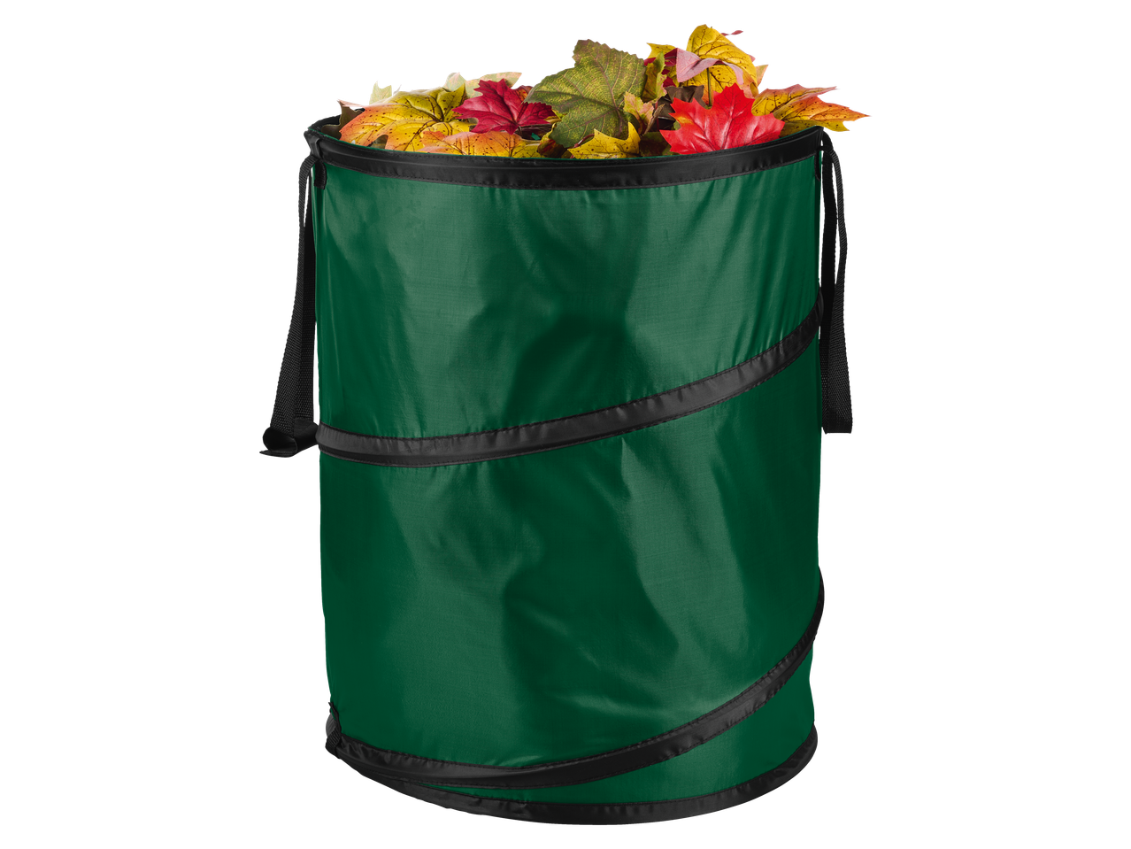 PARKSIDE isevormiv aiajäätmete kott täis värvilisi sügislehti.