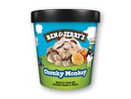 Ben & Jerry's Chunky Monkey is med banan, chokolade og valnødder.