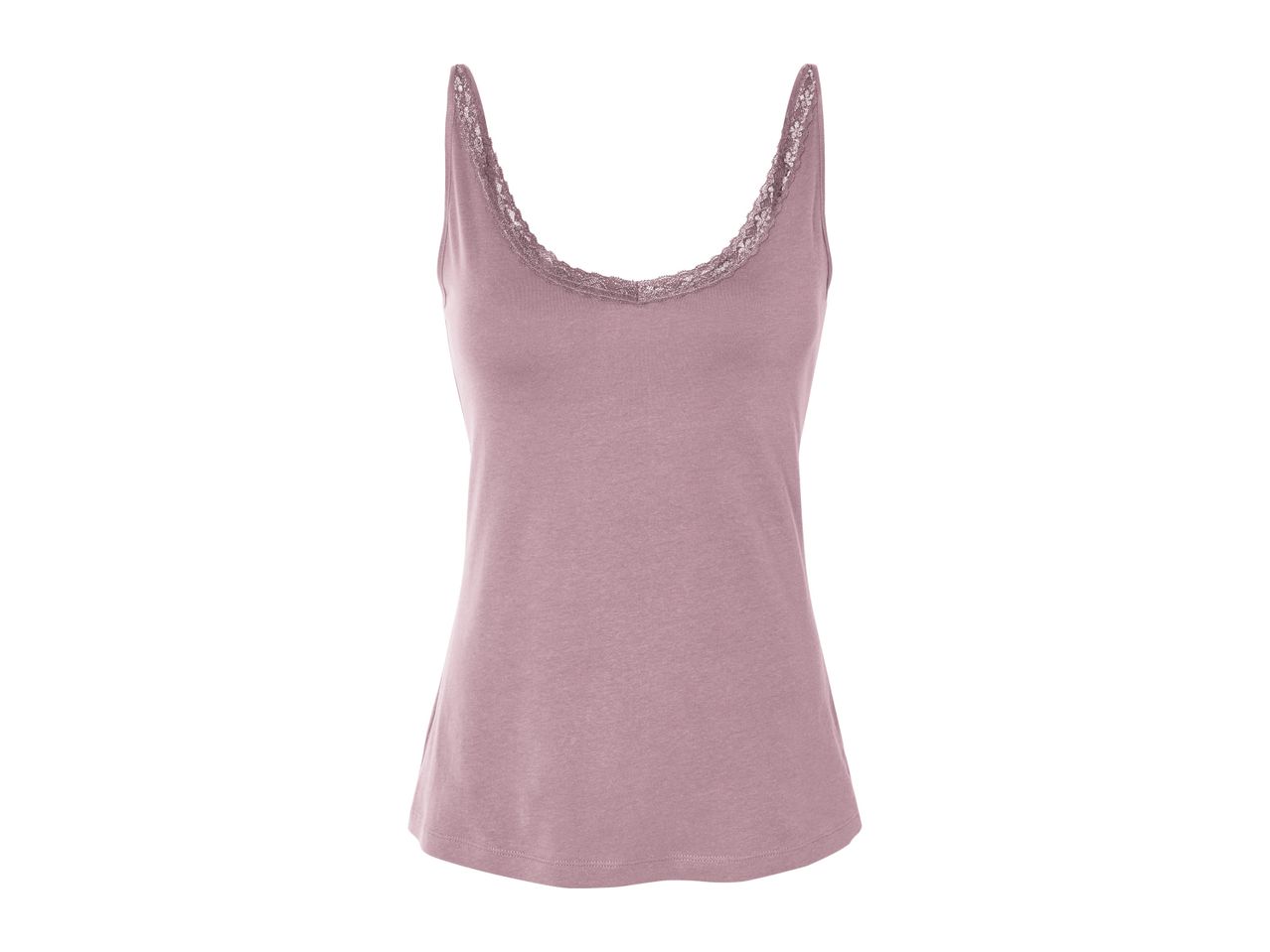 A mauve women's sleeveless top.