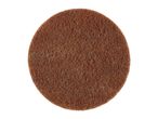 Round brown scouring pad for cleaning