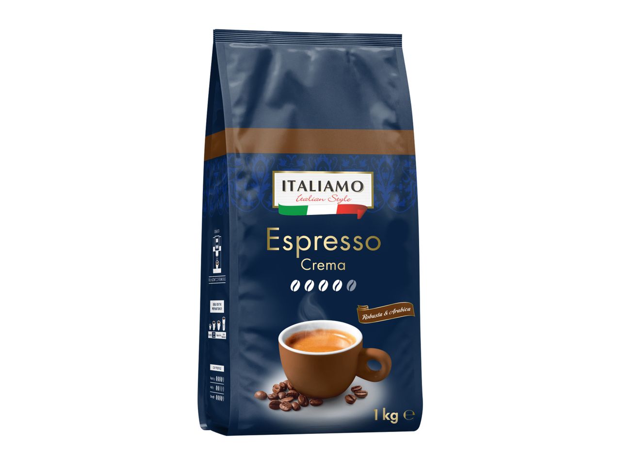 Pakovanje mlevene kafe Pellini Espresso Classico.