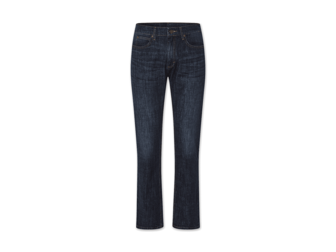 Eine dunkelblaue Lee Jeans für Herren.