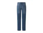 Back view of blue denim jeans with pockets and belt loops