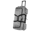 Esmara Wheeled Holdall in light grey with black straps and extendable handle.