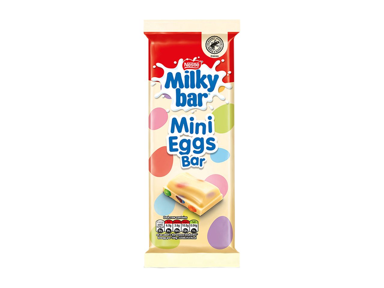Go to full screen view: Milkybar Mini Eggs Bar - Image 1