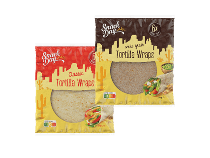 Snack Day tortilijų paplotėliai su Lidl Plus -25%